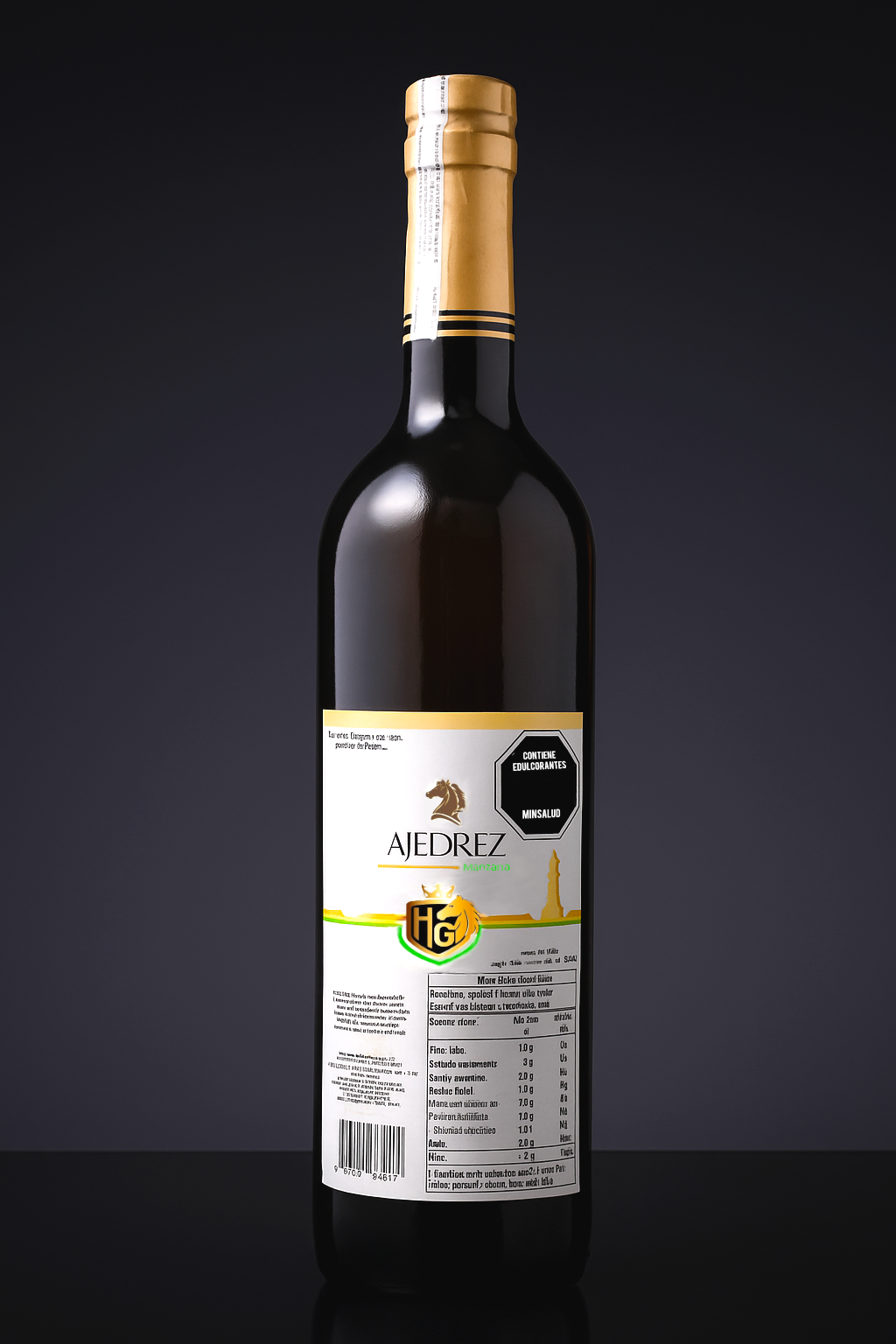 AJEDREZ Manzana - Vino espumoso sin alcohol sabor manzana 750ml